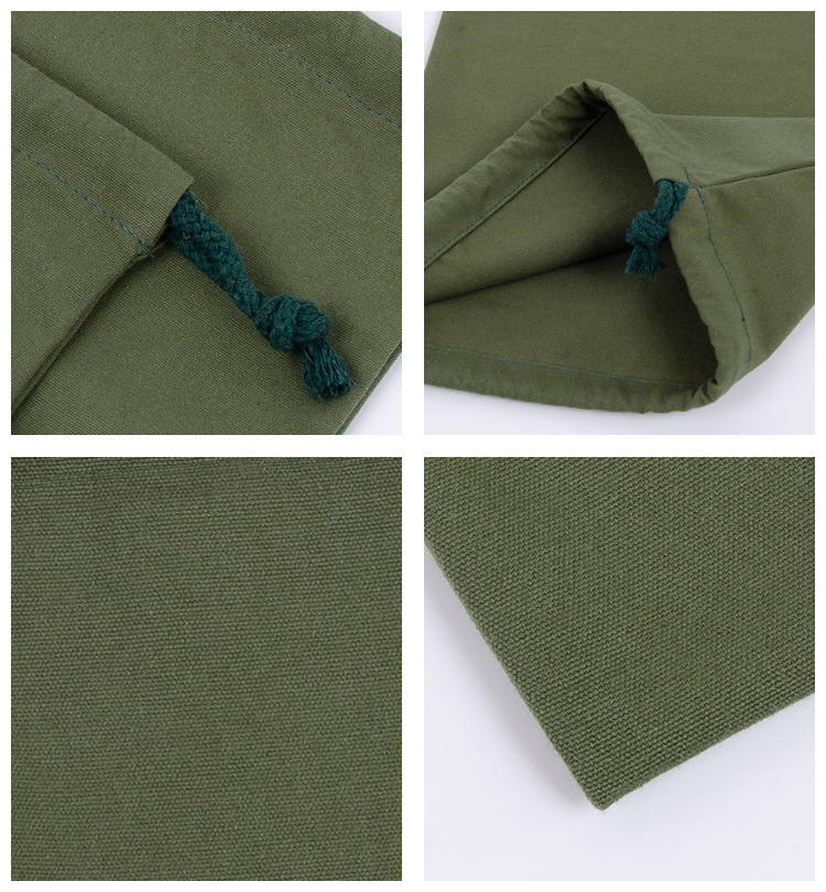 Wholesale and in-stock white drawstring cotton drawstring bags, blank eco-friendly gift packaging, storage canvas drawstring bags pic 53