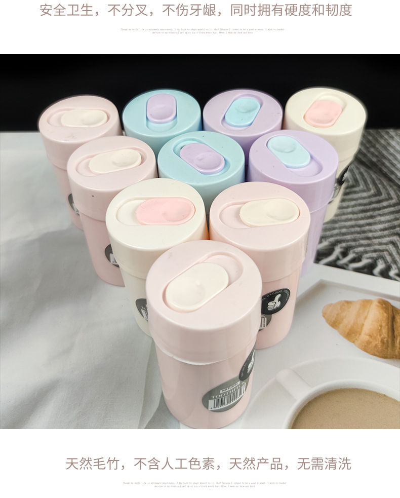 Double-headed sliding cover bamboo toothpicks, bamboo independent box toothpicks, 300 toothpicks, disposable fruit picks wholesale pic 7