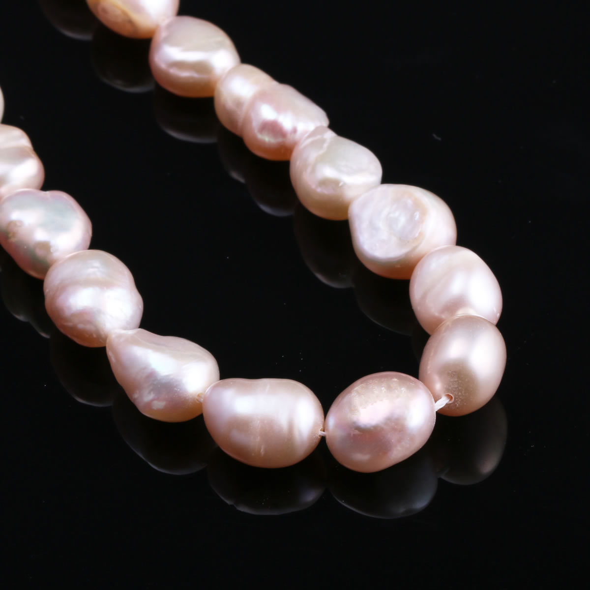 DIY necklace and bracelet accessories made of 9-10mm irregular natural freshwater pearl beads pic 8