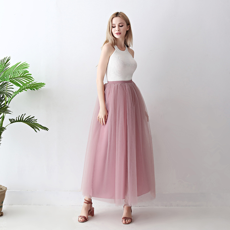 European and American mid-length tulle skirt, tutu skirt for adults, tulle skirt for balls, tulle skirt for women pic 18