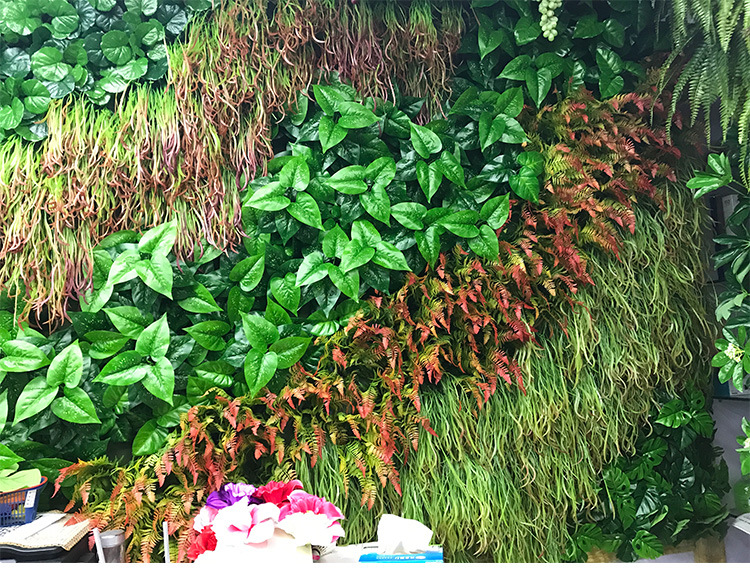 Artificial plant wall accessories, green plant wall hangers, Persian-style grass wall decoration, balcony background, office culture, gardening, branch and leaf tree ornaments pic 10
