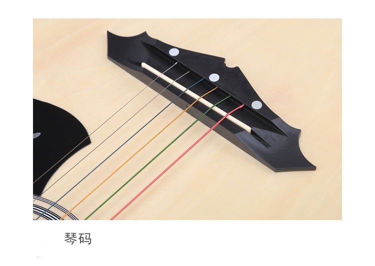 Free shipping, one-piece consignment, 38-inch and 41-inch folk acoustic guitars for beginners, guitar students, and novice practitioners pic 10
