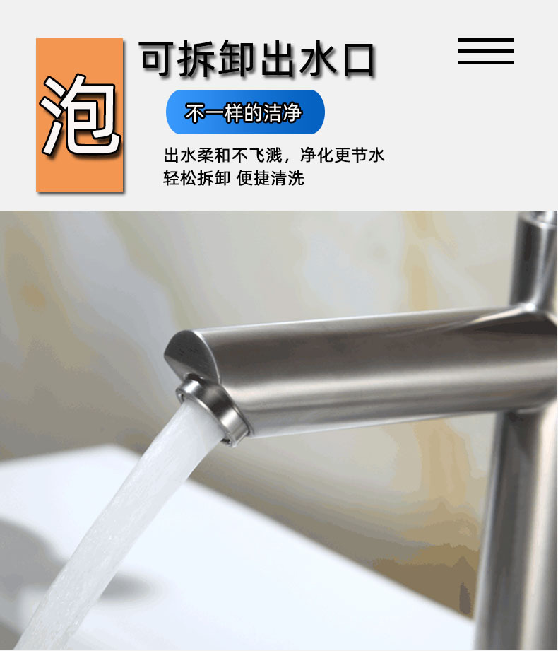 不锈钢304水龙头面盆龙头冷热洗手盆浴室柜冷暖水暖卫浴洁具厂家详情5