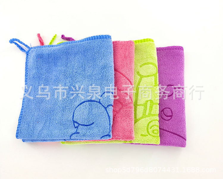 【 Zone 3-7 】 Hanging square towels 100 per pack 4000 per piece, one-yuan fiber square towels, face towels, soft absorbent quick-drying hand towels, face towels, hanging dish towels, scouring pads pic 4