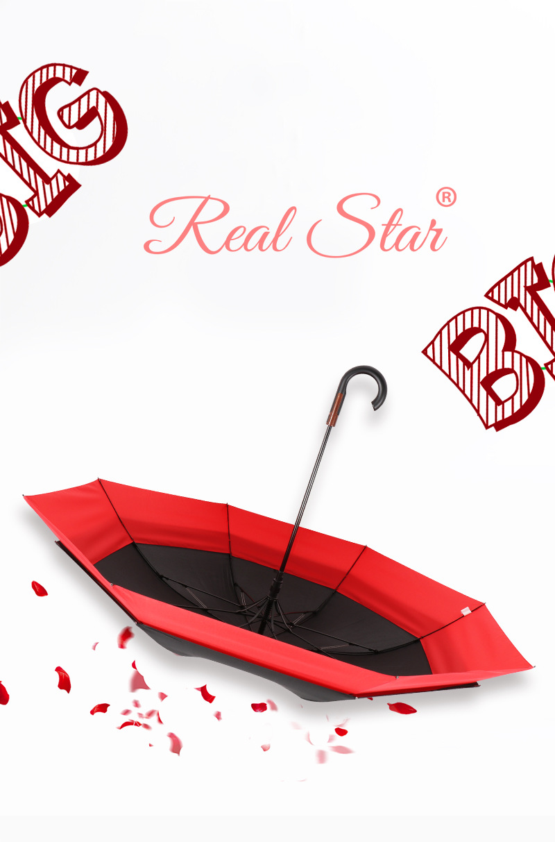 RST Umbrella雨伞欧洲风格抗风加固双层晴雨伞魔术伞商务广告批发详情1