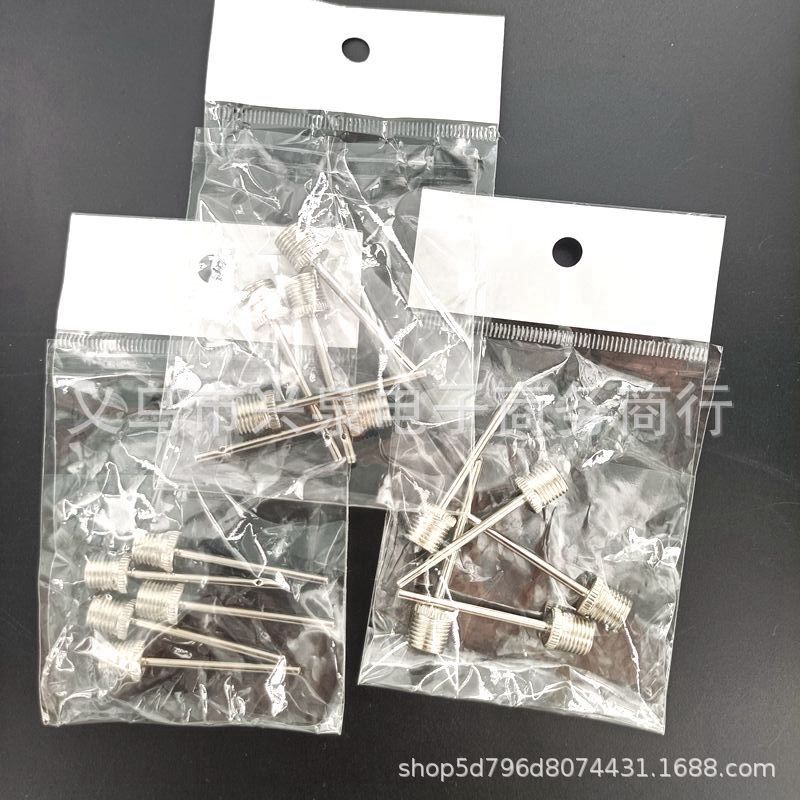 【 Zone 2-5 】 Bagged steel gas needle 100/ 2000 per bag/Basketball pump, gas needle, metal ball, football pump, iron premium gas needle, accessories, ball needle, one yuan general merchandise pic 2