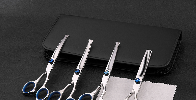6-inch Teddy dog hair clippers, professional pet scissors, cleaning and grooming tools set manufacturer, scissors supplies pic 1