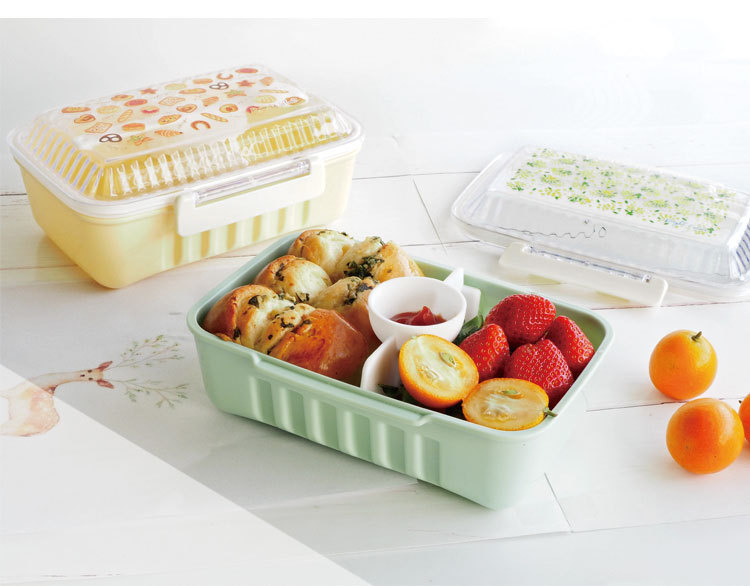 Bangduo -logo Lunch Box, Microwave Oven, Office Worker Lunch Box, single-layer partition, Student Lunch box pic 2