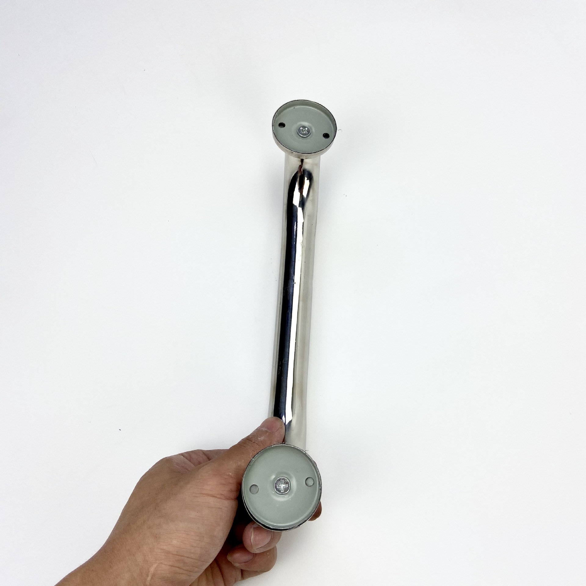 Factory wholesale thickened glass door elbow handles, security door wooden door handles, polished simple stainless steel handles pic 23