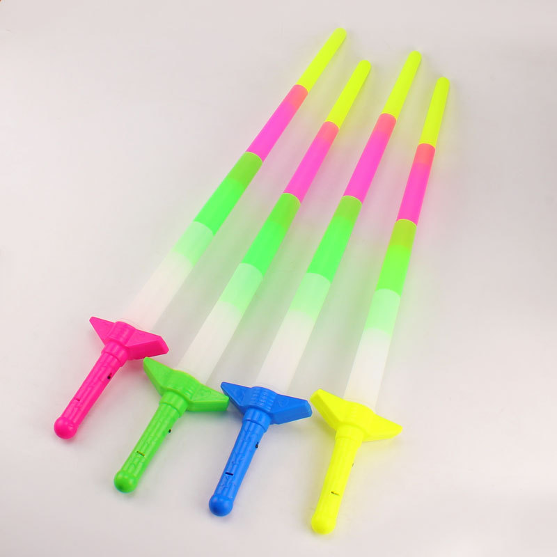 发光四节棒热卖大号收缩棒发光棒闪光棒四节伸缩荧光棒厂家批发详情16