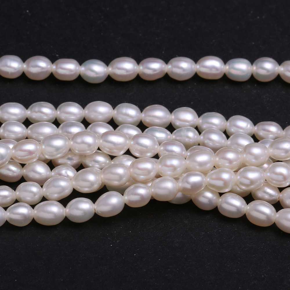 天然淡水珍珠串珠米形珍珠用于DIY饰品配件项链手链制作批发详情5
