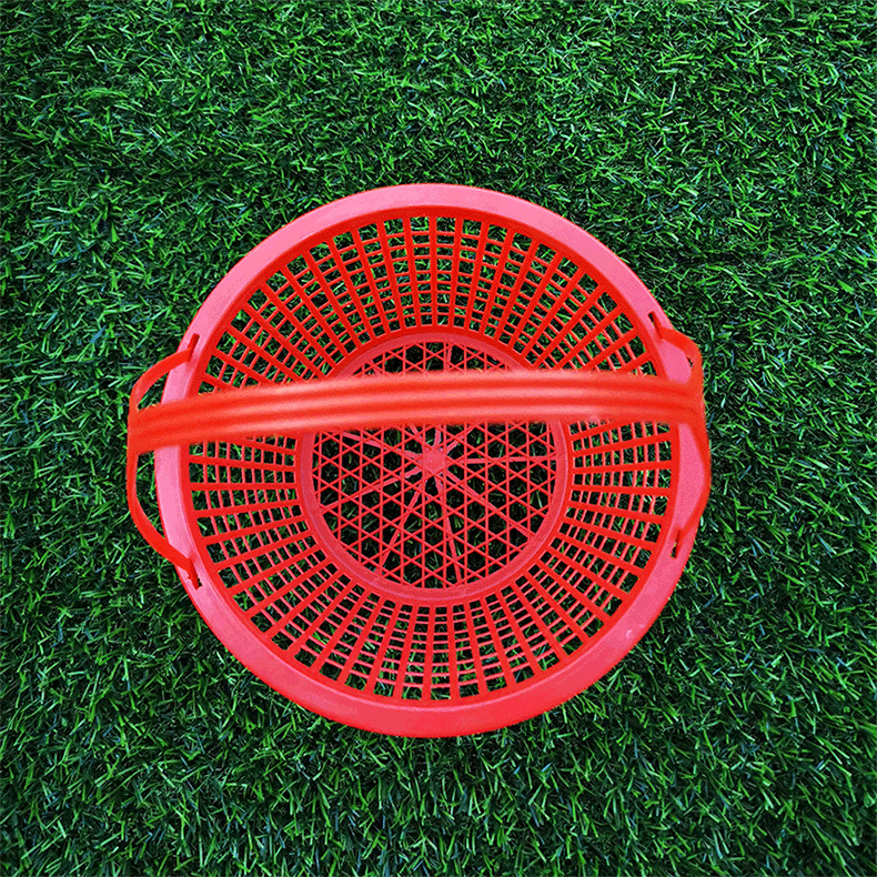 Wholesale of plastic fruit picking baskets, disposable round grape and strawberry picking baskets without LIDS, large-capacity hand-held baskets pic 5