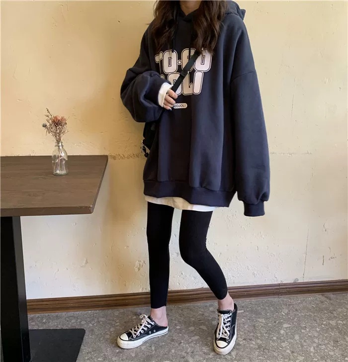 卫衣女秋冬百搭2020宽松欧美bf慵懒风加绒加厚连帽外套潮支持代发详情27