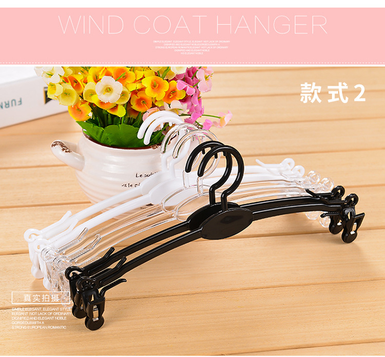 塑料成人内衣文胸衣架软胶内裤短裤夹子内衣店超市用展示胸罩衣挂详情1