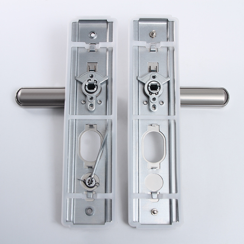 Multi-functional door lock, stainless steel bright surface handle, multi-functional anti-theft door, no left or right hardware door handle pic 8
