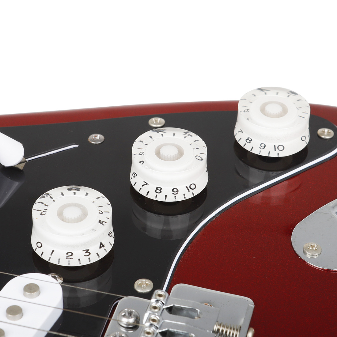 Electric guitar volume knob cap, guitar compatible potentiometer cap, transparent flying saucer knob, three sets of instrument wholesale pic 7