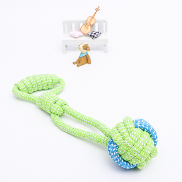 Wholesale manufacturer of dog cotton rope toys for teeth grinding and cleaning, multi-color dog biting rope combination sets, direct supply of pet supplies pic 3