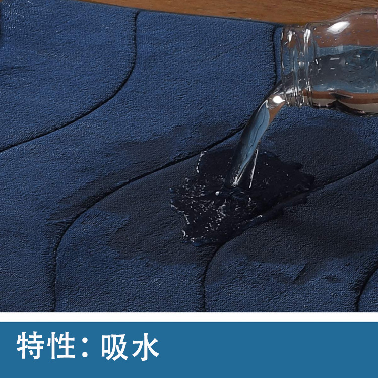 跨境波浪浴室脚垫浴室防滑吸水垫门口蹭垫记忆棉海绵垫卧室详情11