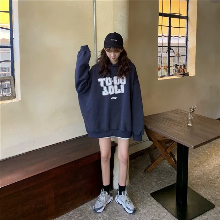卫衣女秋冬百搭2020宽松欧美bf慵懒风加绒加厚连帽外套潮支持代发详情23