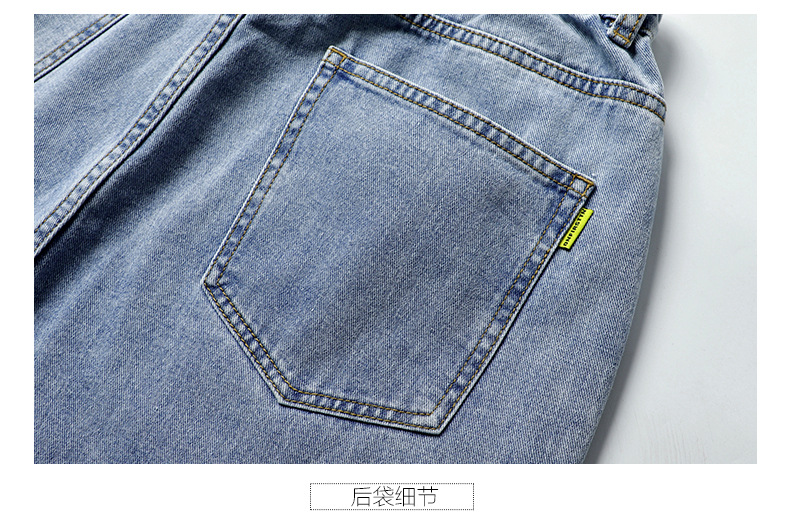 大码牛仔裤男宽松小脚裤加肥加大男装潮夏款男裤子九分收脚老爹裤详情25