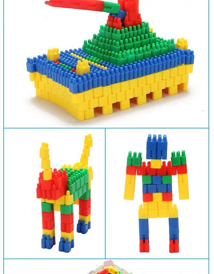 Rocket bullet head small particle building block assembly toys, plastic assembly toys for children aged 3 to 9, early education and intelligence toys pic 12