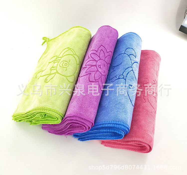 【 Zone 3-7 】 Hanging square towels 100 per pack 4000 per piece, one-yuan fiber square towels, face towels, soft absorbent quick-drying hand towels, face towels, hanging dish towels, scouring pads pic 5