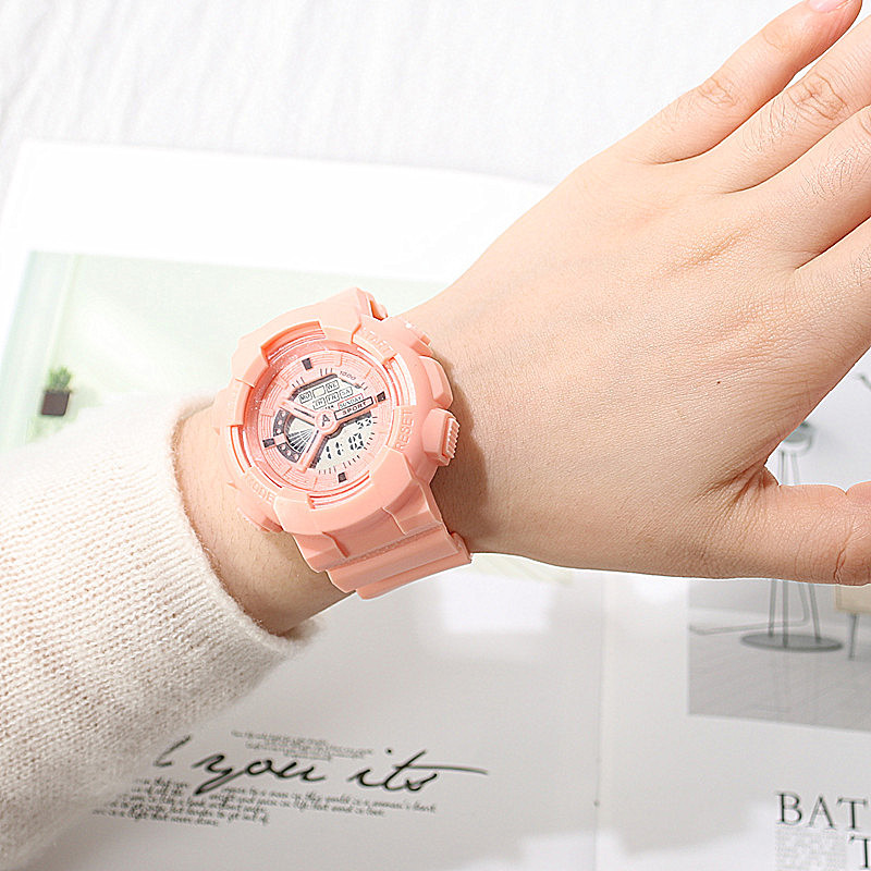 Quartz watch for girls, Korean version, simple and trendy Suprsok, not waterproof, casual and trendy, sporty large dial for men pic 6
