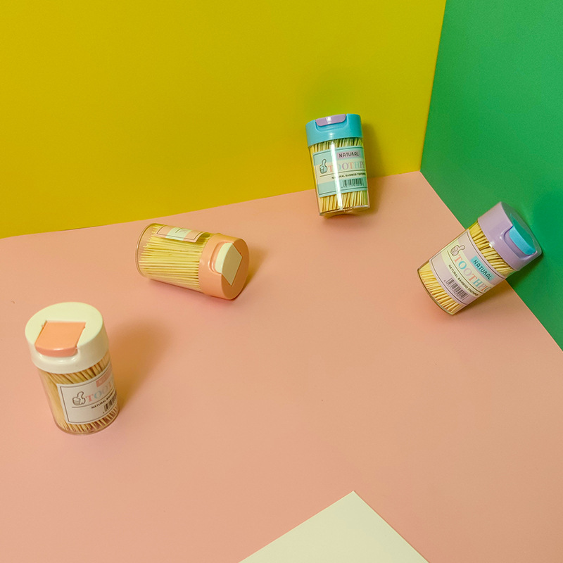 创意牙签筒居家客厅餐桌家用翻盖便携牙签盒牙签罐茶几牙签收纳盒详情13