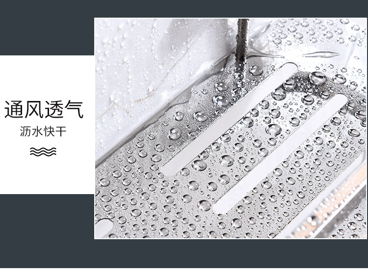 Triangular 304 stainless steel corner storage in the bathroom, corner rack for washroom and bathroom, wall-mounted pic 18