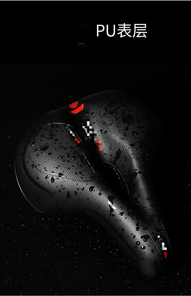 Thickened saddle, mountain bike seat, large rear saddle, soft and comfortable seat, cycling equipment accessories pic 6