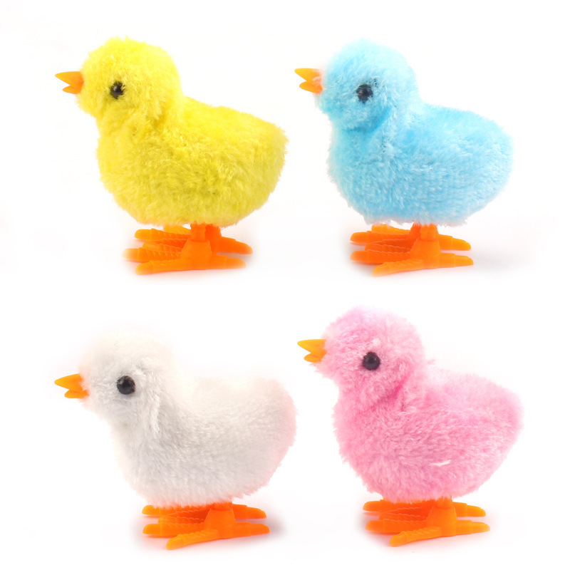 This plush wind-up chicken is a cute, nostalgic and realistic toy for children, babies and kids. It can be wound up, jump and run pic 9