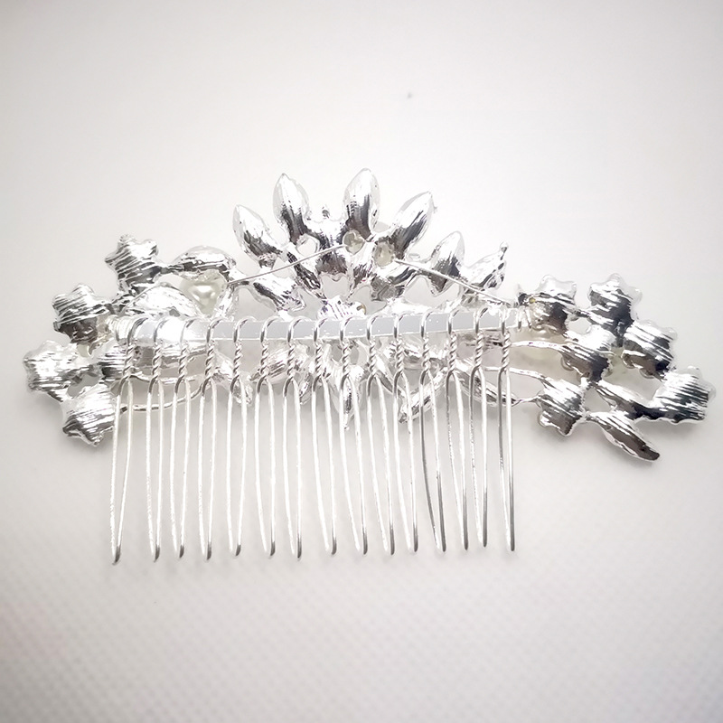 Estilo chino elegante bandeja de novia accesorios de pelo accesorios de boda aleación pura hecho a mano perla accesorios de pelo de novia peinado inserto pic 8