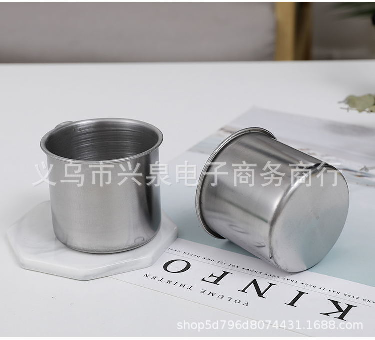【 Zone 3-5 】 Unpolished steel cups 1000 per box, metal-mouthed cups, small cups, steel cups 7 cm, water cups, tea cups, wine cups, steel-mouthed cups 1 yuan per piece, supply pic 9