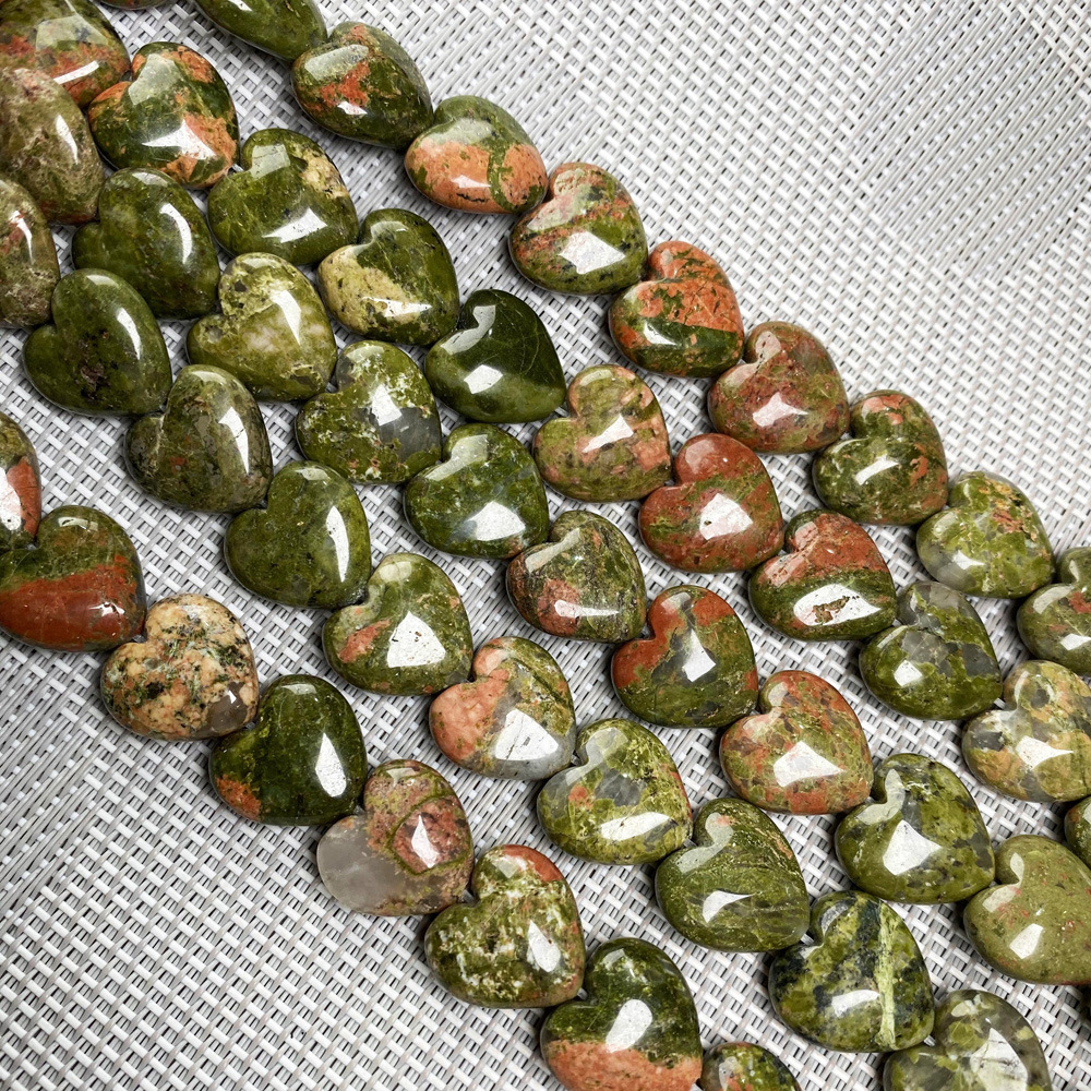 Natural stone, crystal, agate, heart-shaped semi-precious stone, loose beads, various material jewelry beads, necklaces, bracelets and accessories pic 10