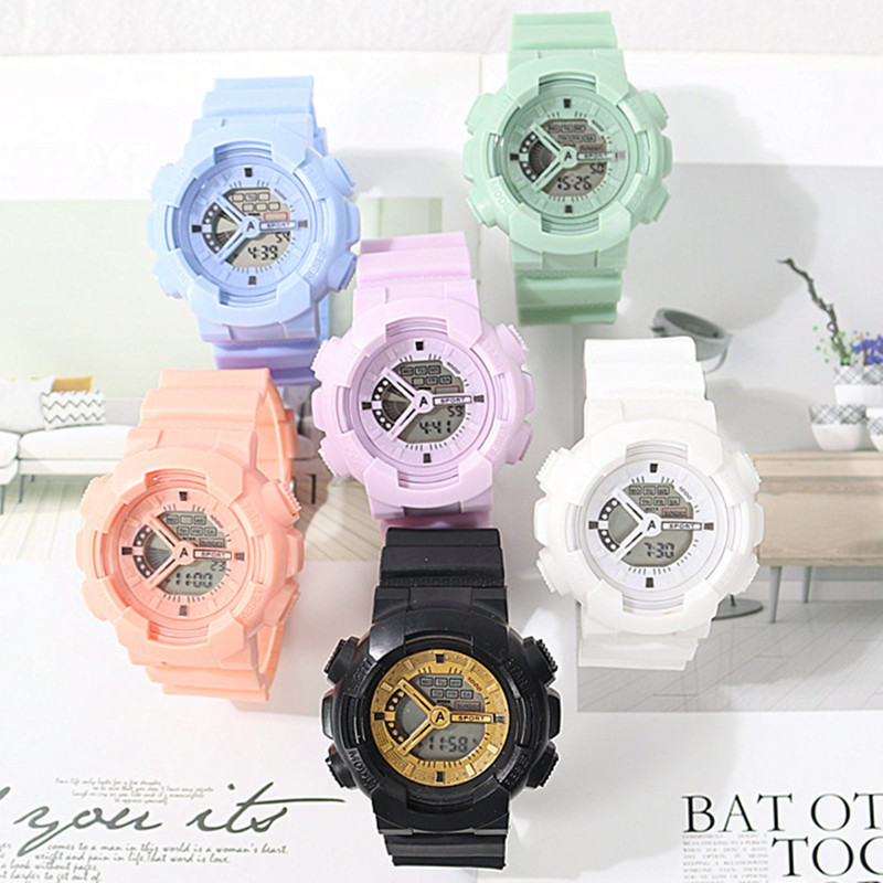 Quartz watch for girls, Korean version, simple and trendy Suprsok, not waterproof, casual and trendy, sporty large dial for men pic 2