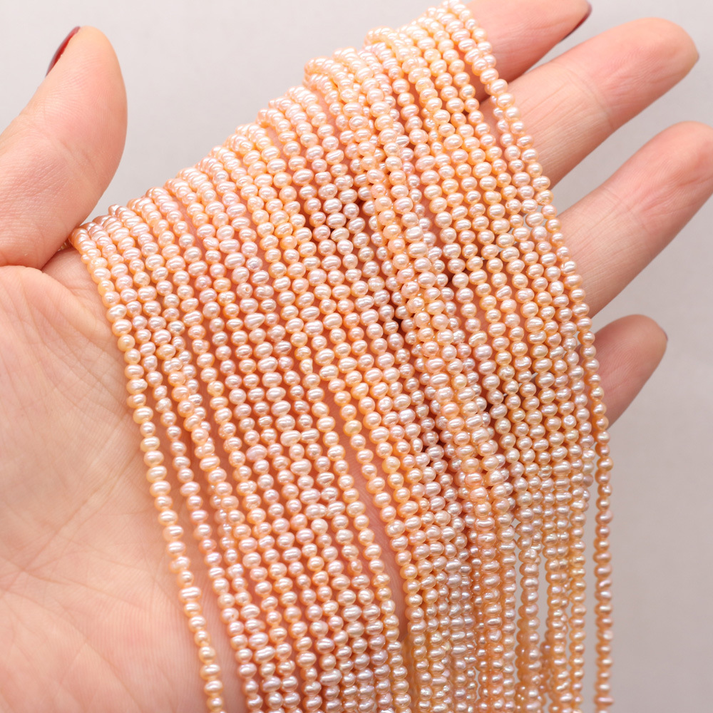 Exquisite natural freshwater pearl potato beads DIY jewelry accessories, handcrafted jewelry necklaces, semi-finished product production and wholesale pic 11