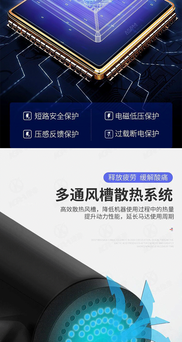 Fascia deep muscle relaxation machine massage device, fitness vibration massage gun, cervical membrane and myofascial membrane gun massage device pic 13