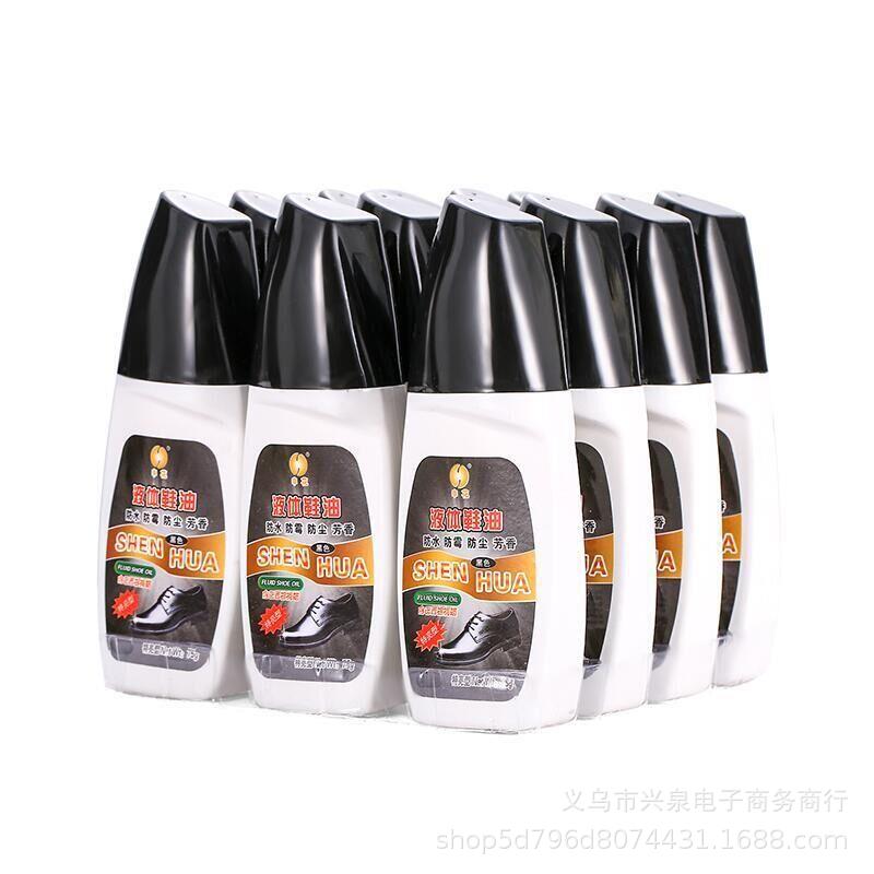 【1-8区】申花液体鞋油 144/箱申花液体鞋油皮鞋油黑色保养护理油皮鞋护理液1元2元货源批发详情3
