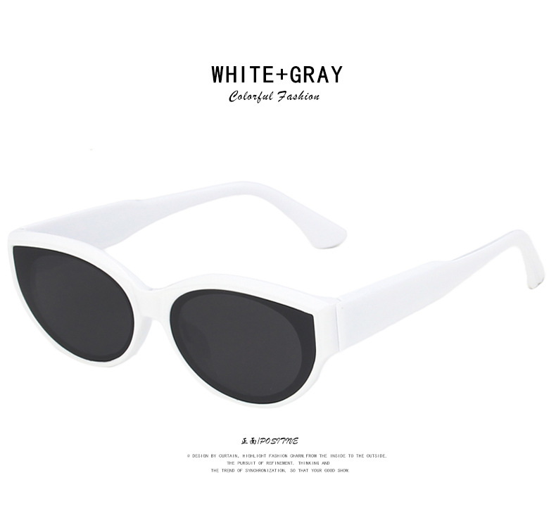 Cross-border European and American personalized sunglasses 2020 new retro hip-hop oval sunglasses Street style trendy and fashionable sunglasses pic 17