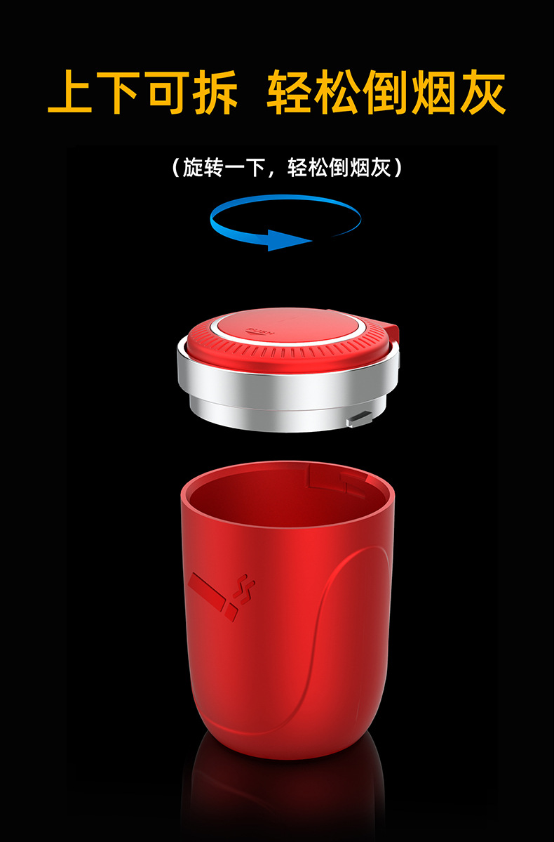 Creative new products for automotive accessories, such as car ashtrays, cross-border Amazon car interior ornaments, and multi-functional press type pic 6