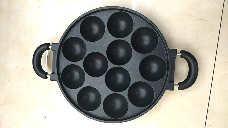 egg cake mould 12-hole 15-hole round aluminum die-cast cake mold egg pan non-stick cake baking DIY mold pic 6
