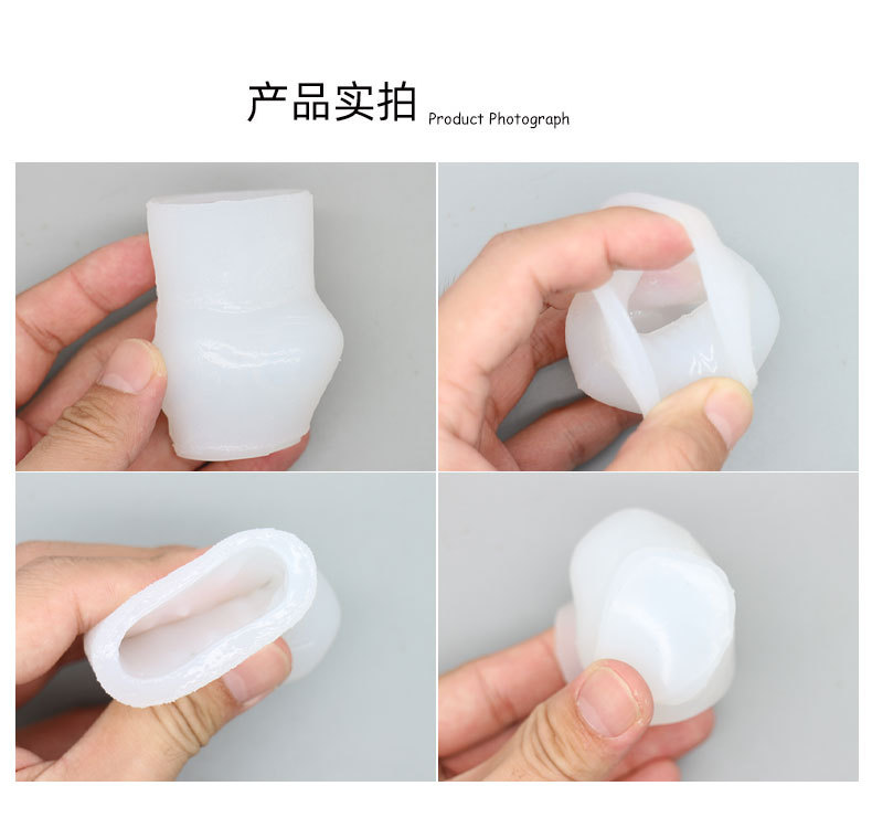 球王纪念手工蜡烛模具上帝之手香薰蜡烛拳头滴胶石膏摆件硅胶模具详情5