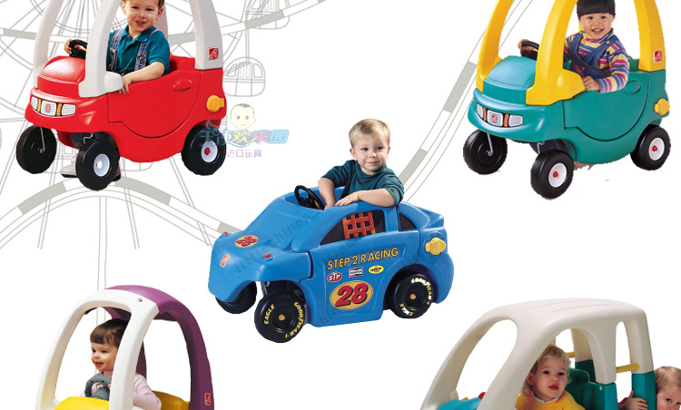韩国进口step2儿童小房车宝宝踏行车滑行车游乐场四轮童车学步车详情8