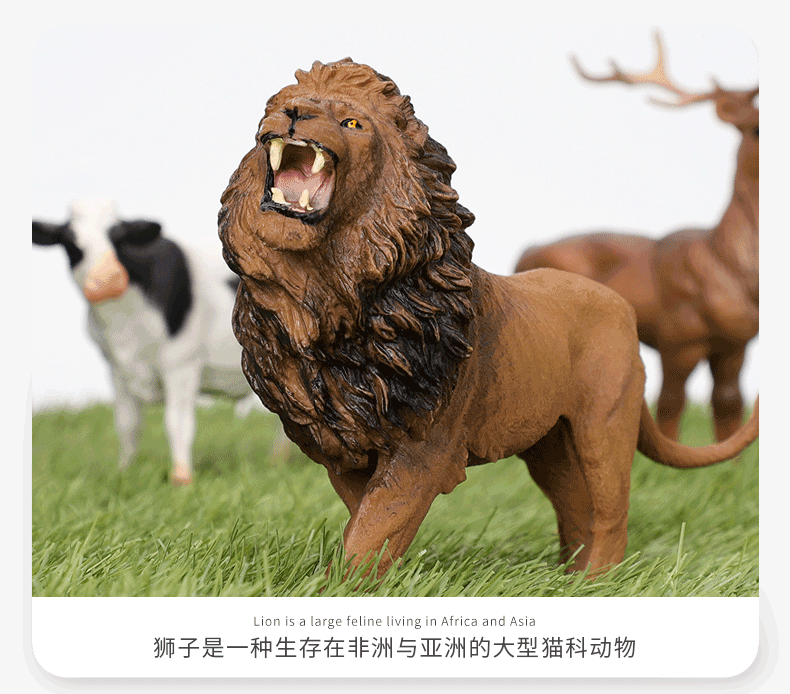 Factory direct sales of simulation animal models, wholesale PVC soft plastic educational and scientific cognitive animal toys, elephants and giraffes pic 6