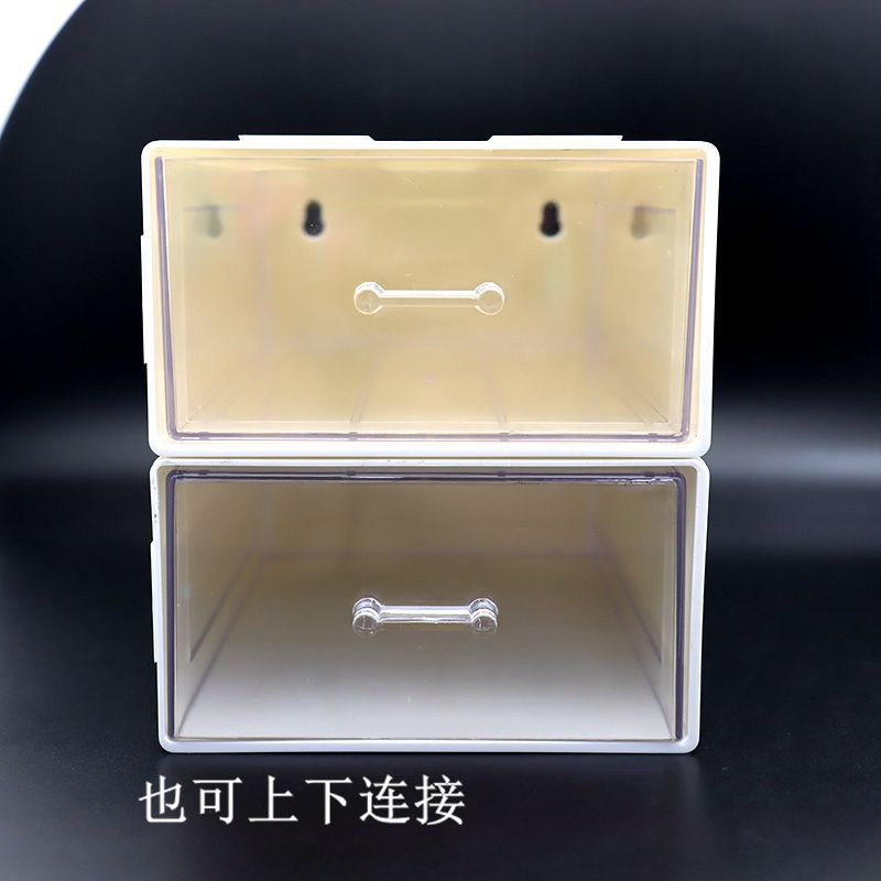 亚马逊多功能塑料抽屉收纳办公桌杂物仓库整理盒可无限组合密封详情21
