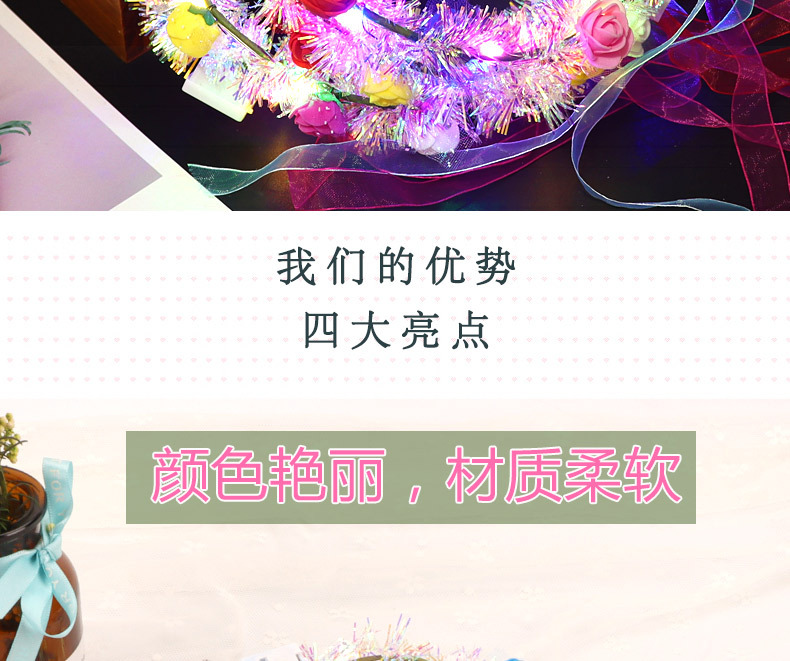 新款发光金丝花环十灯泡沫旅游景区扫码闪光头饰夜市地推玩具批发详情4