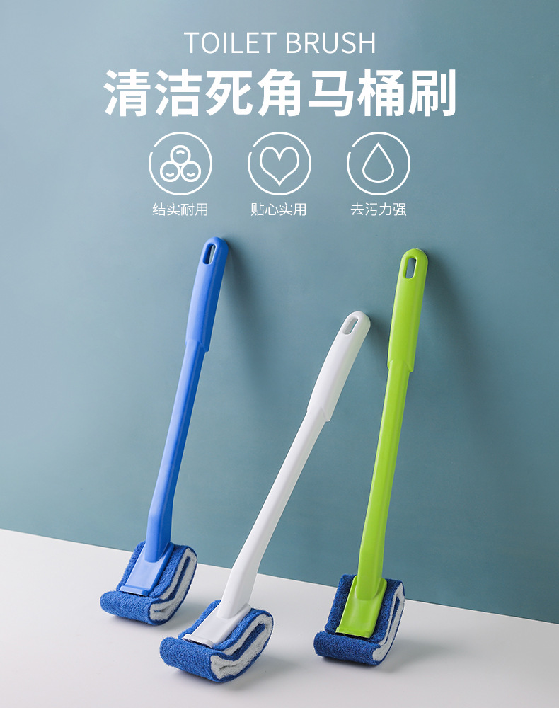No-rinse toilet brush, no dead corners, soft-bristled creative toilet brush, bathroom cleaning brush, toilet brush set pic 2