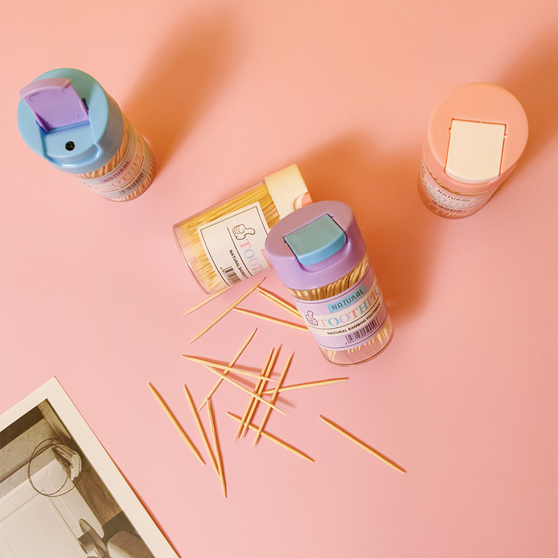 创意牙签筒居家客厅餐桌家用翻盖便携牙签盒牙签罐茶几牙签收纳盒详情19