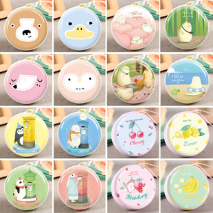 Mini and cute canvas zipper, candy-colored, soft and durable coin case, Korean version with large capacity pic 30