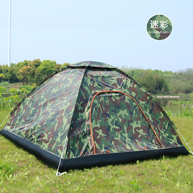 Outdoor camping folding fully automatic tent for 3-4 people, simple and quick opening on the beach, double automatic tent factory direct sales pic 21